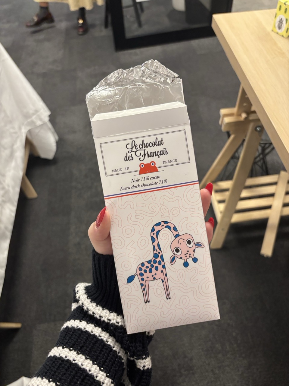 Chocolat des Français — tablette en main