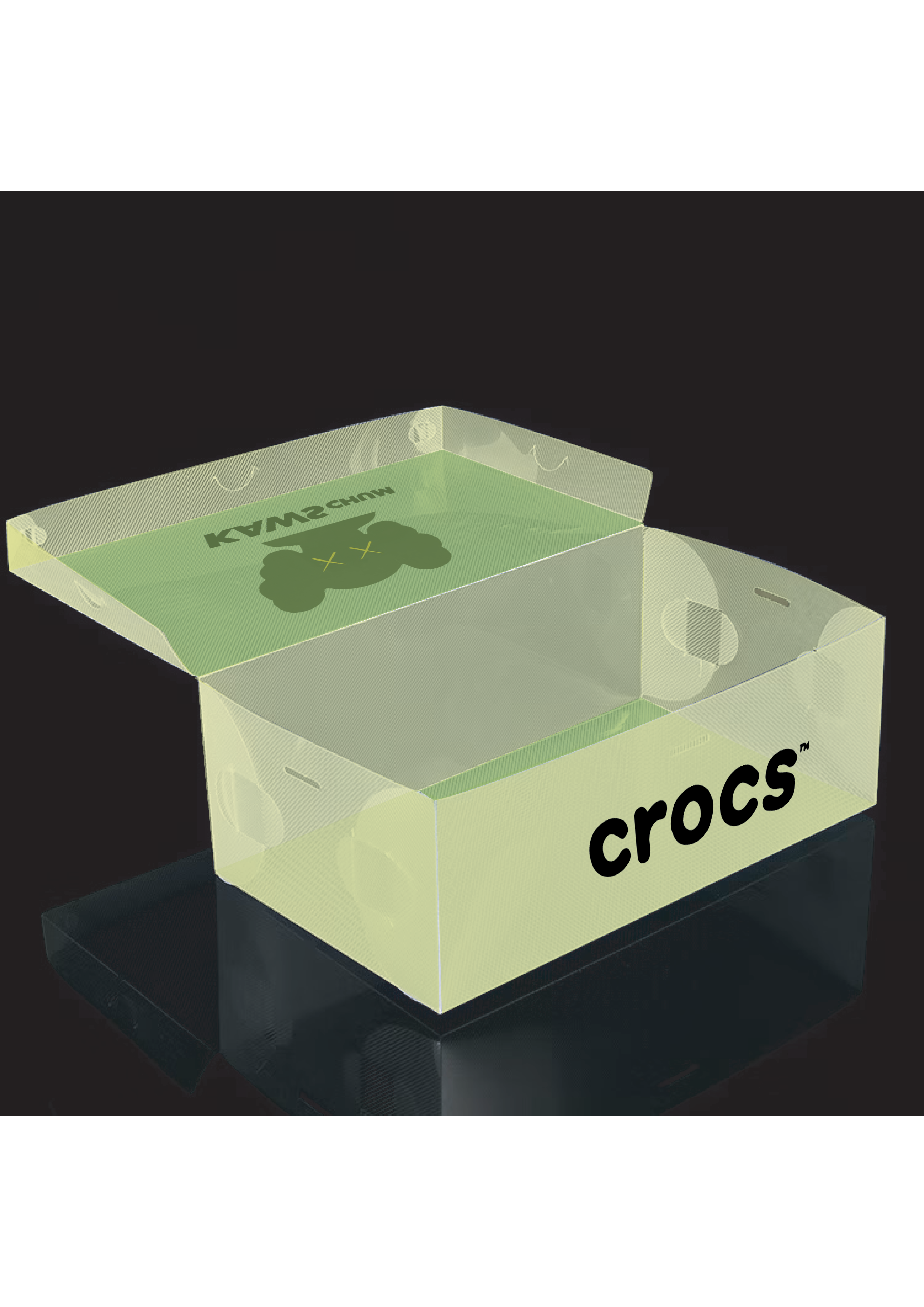 Crocs × KAWS — boîte verte