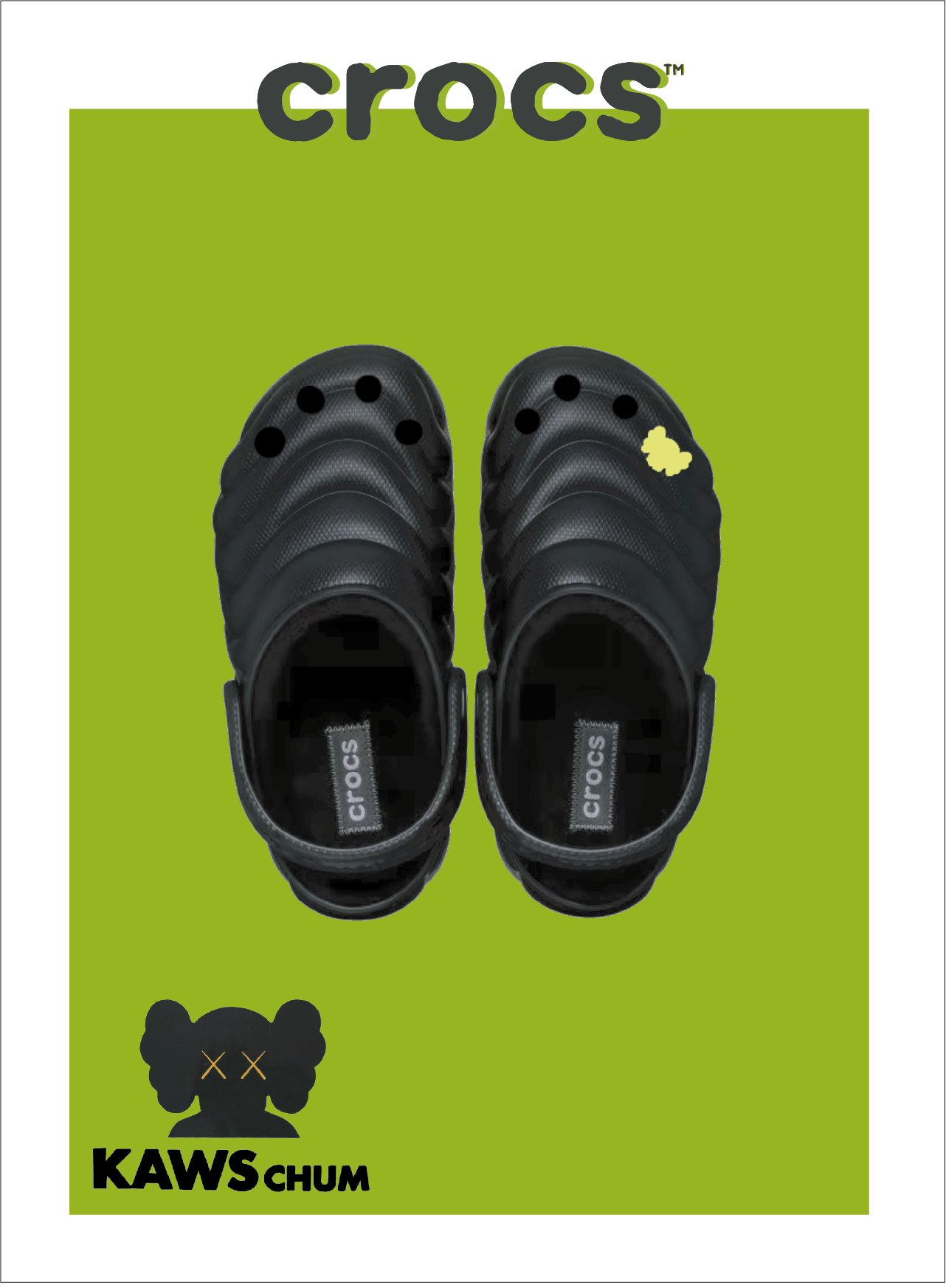 Crocs × KAWS — poster